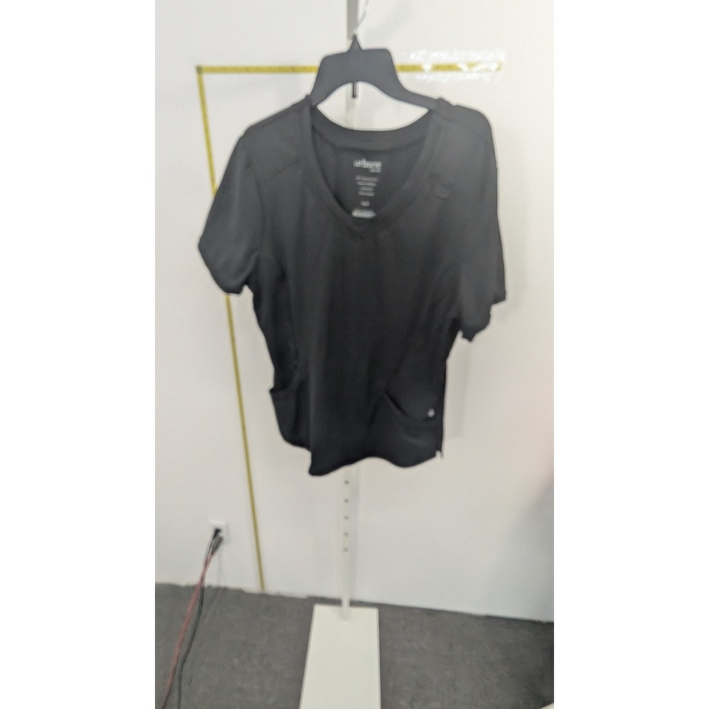 Urbane Impulse Women‎ Black V-Neck Scrub Top XLG Contemporary Fit Stretch